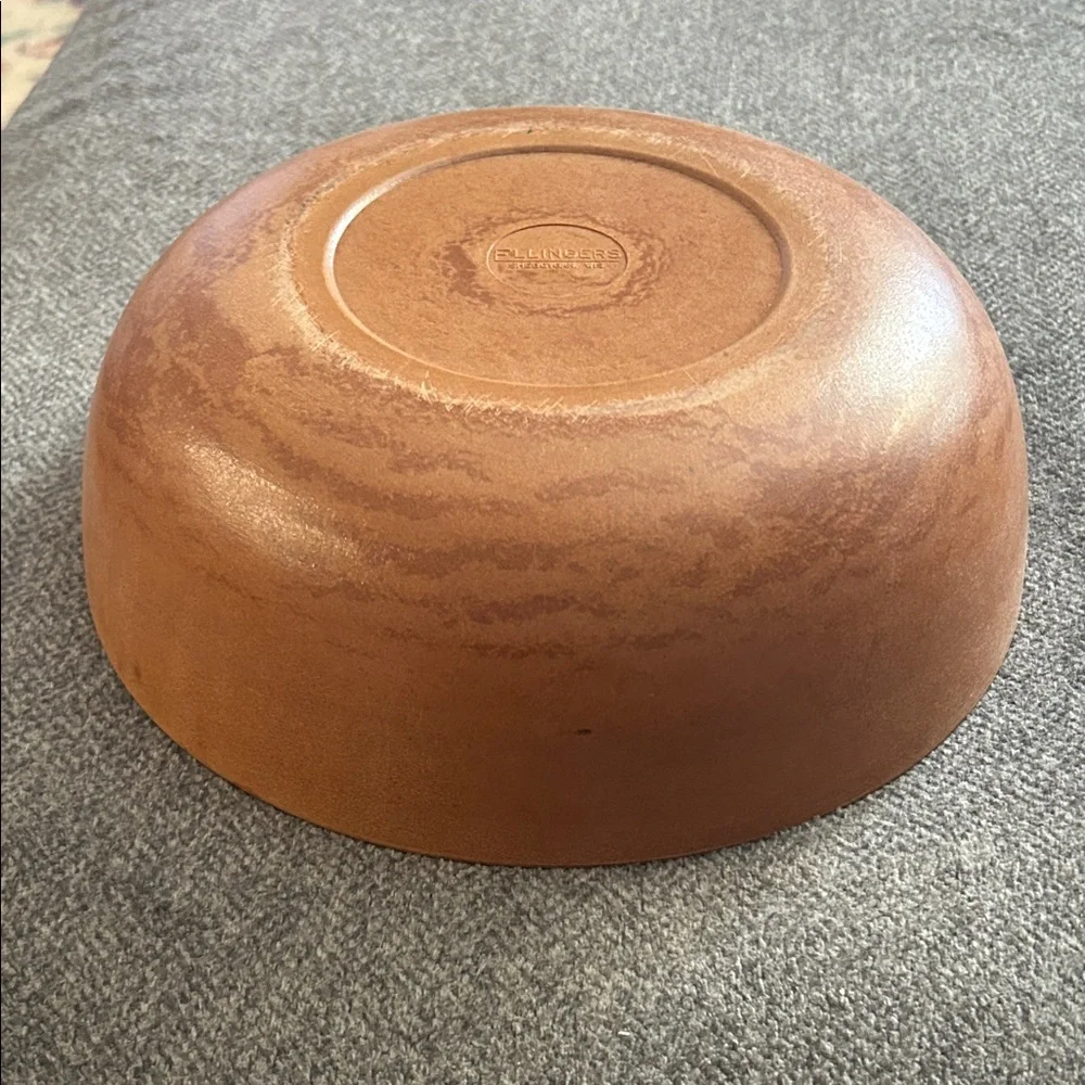 Vgt Ellingers agatized wood bowl. 3 inches tall 9 inches wide. - Picture 5 of 5